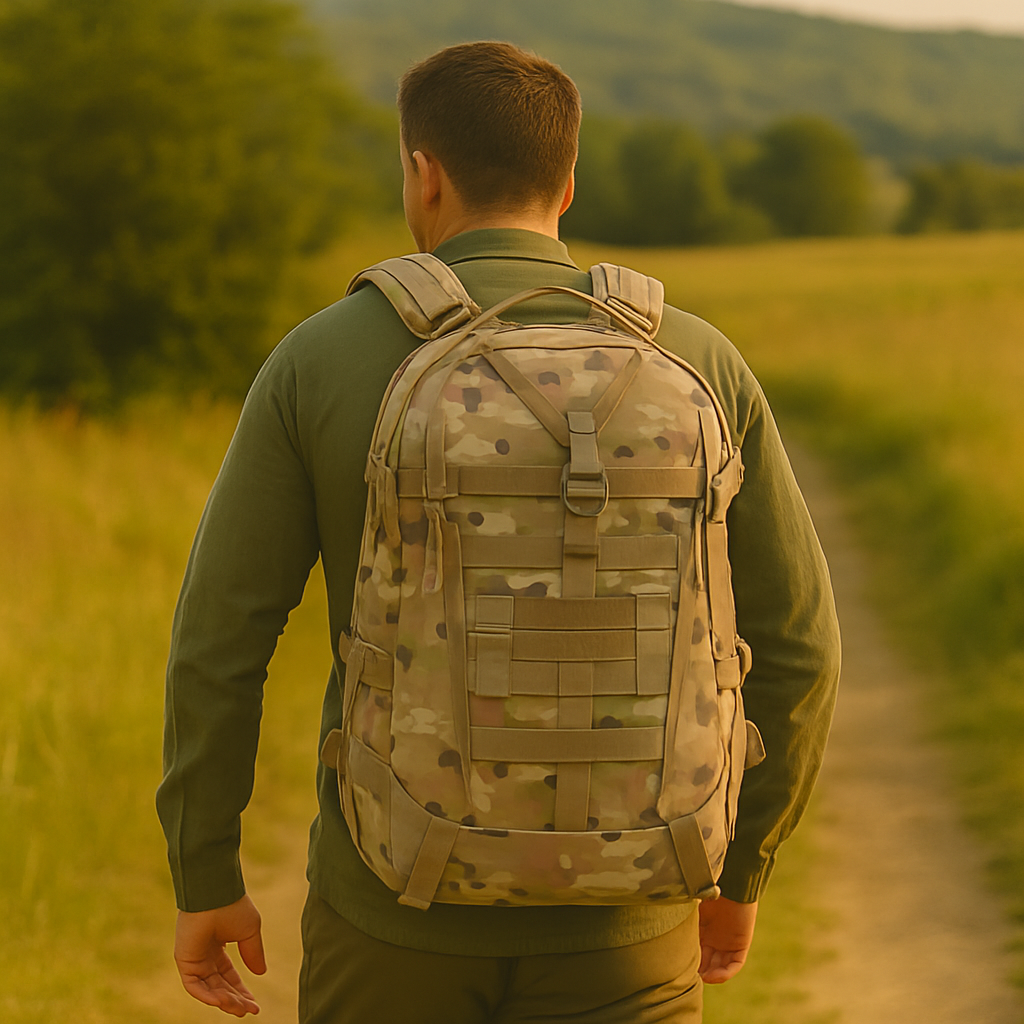Robust Outdoor Backpack 40L with Reflector – Pickag ReconPack