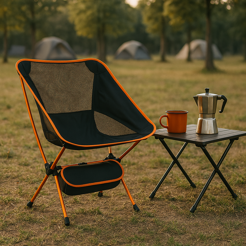 Folding Chair with Backrest & High Load Capacity – LightSeat Pro