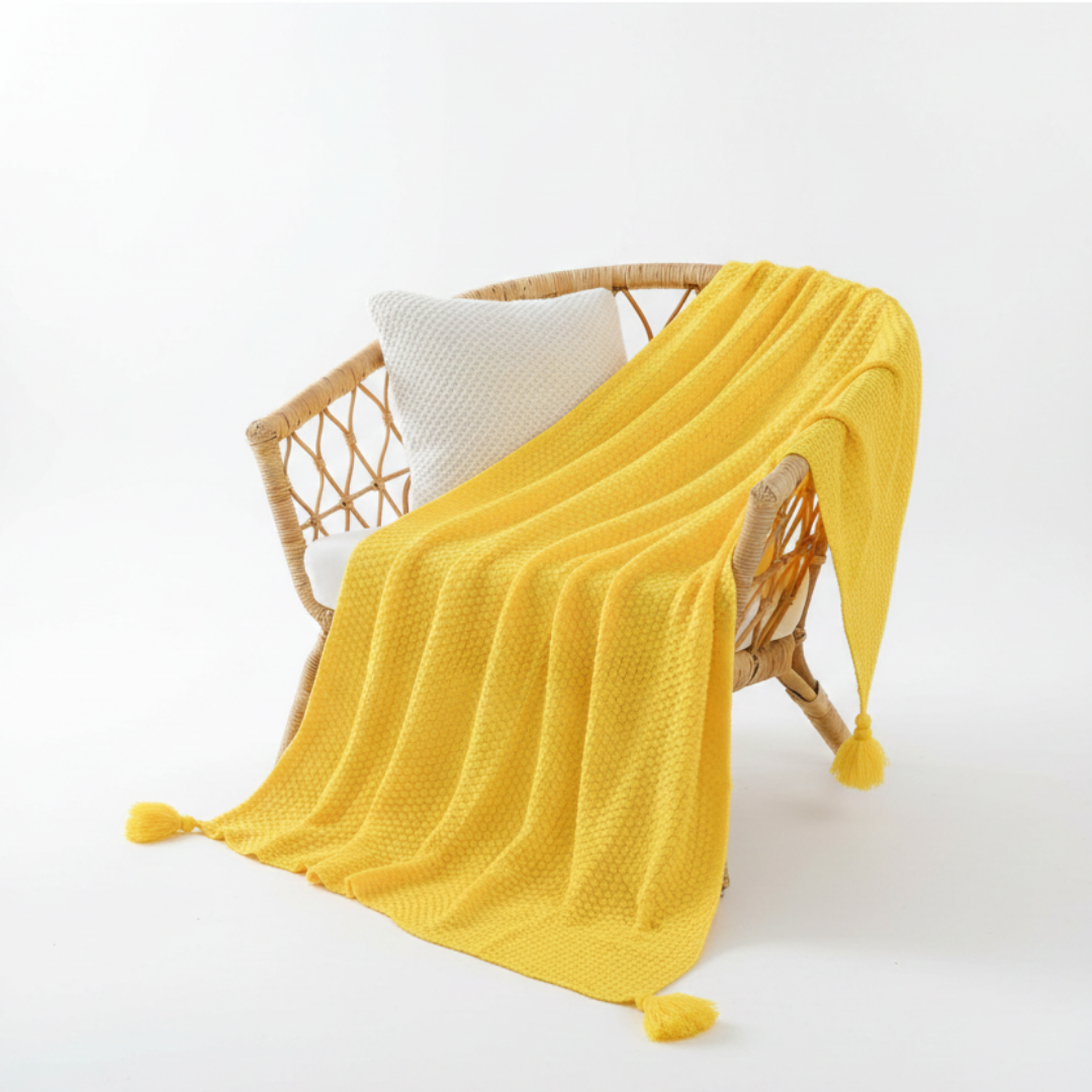 Nordspur | Chunky Knit Tassel Throw