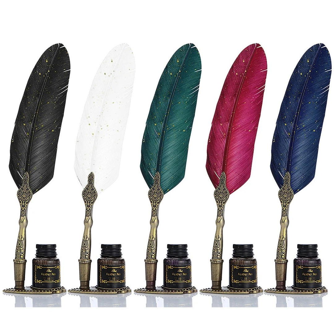 Nordspur | Quillora Vintage Style Feather Pen Set