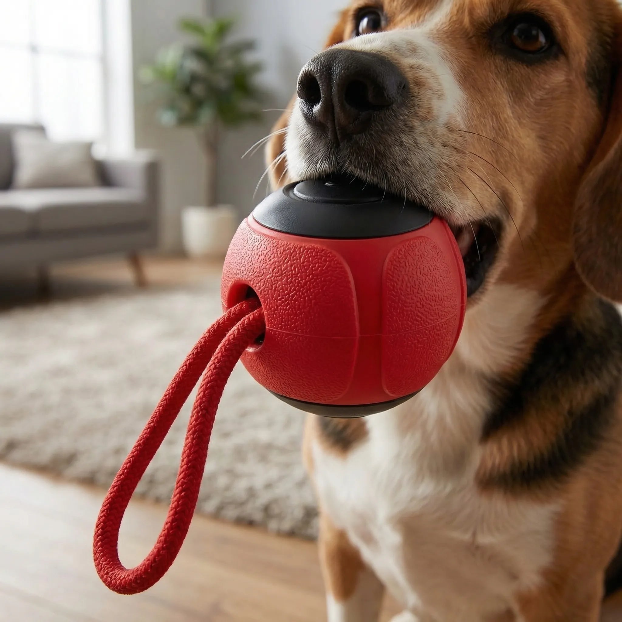 Automatischer Hüpfball für Hunde und Katzen interaktives Spielzeug