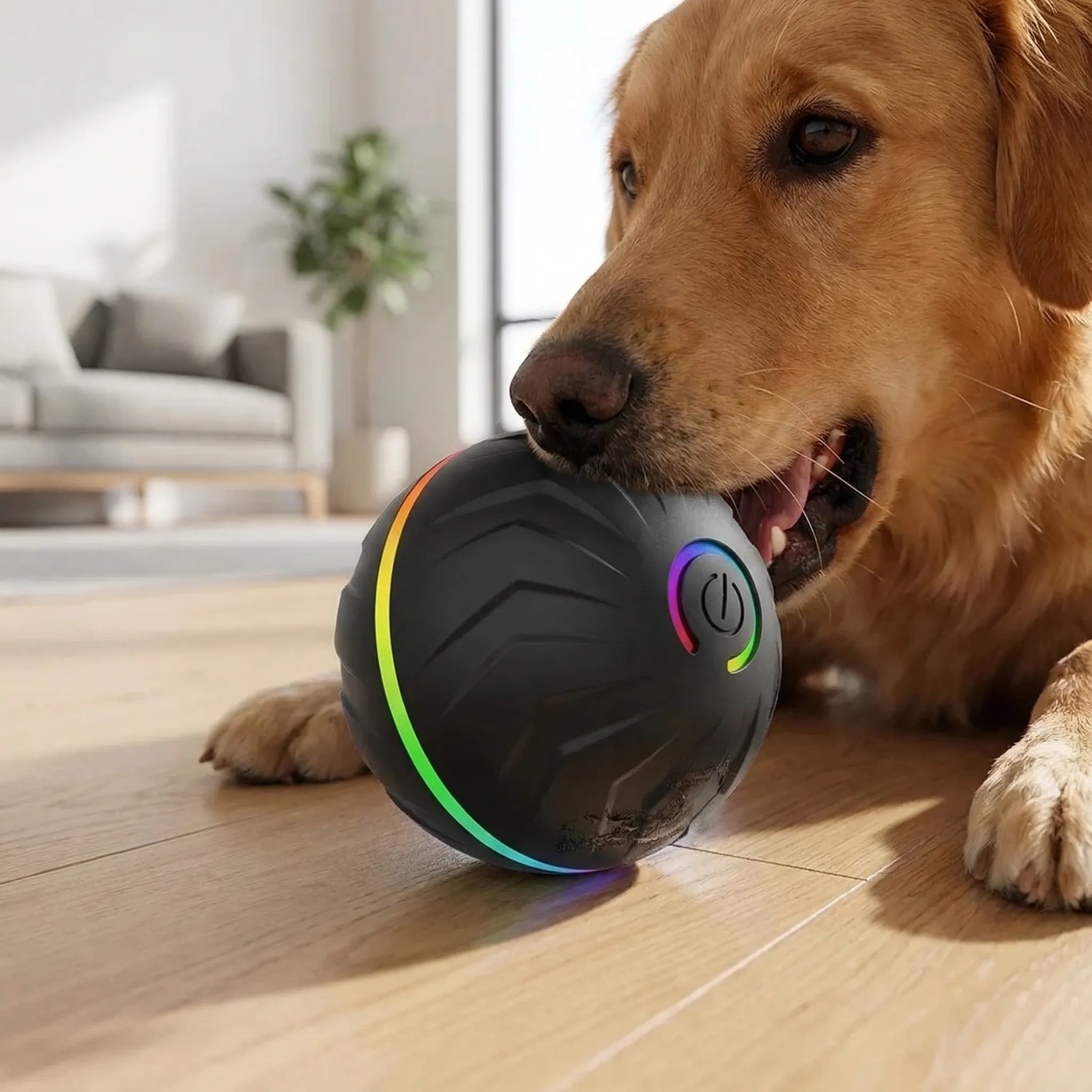 Selbstbewegender Hundespielball mit LED-Licht und Schwerkraftsensor