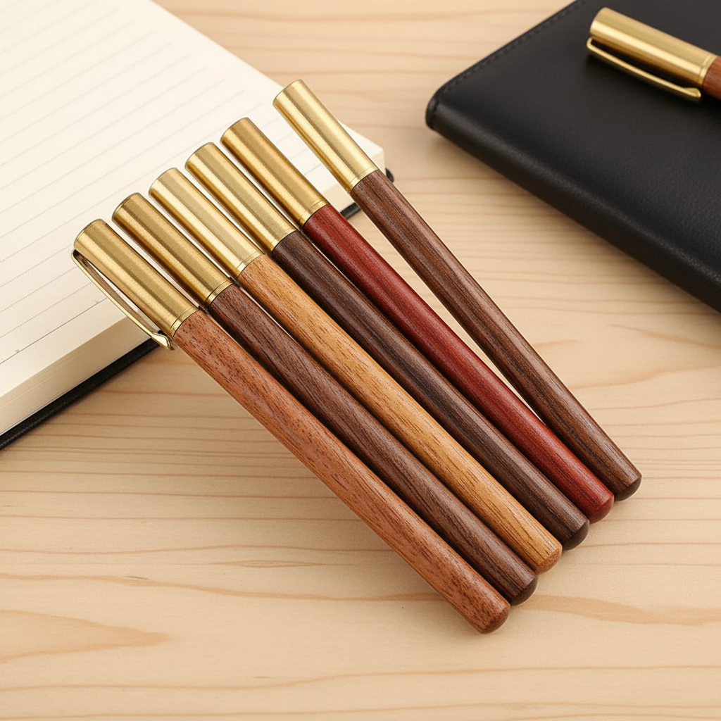Nordspur | BrassioPen Vintage Capped Ballpoint Pen 5 Pieces