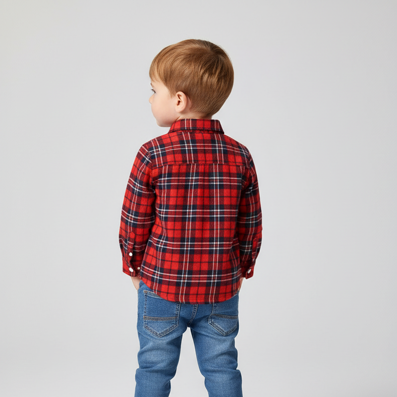 Nordspur | Brushed Cotton Plaid Shirt