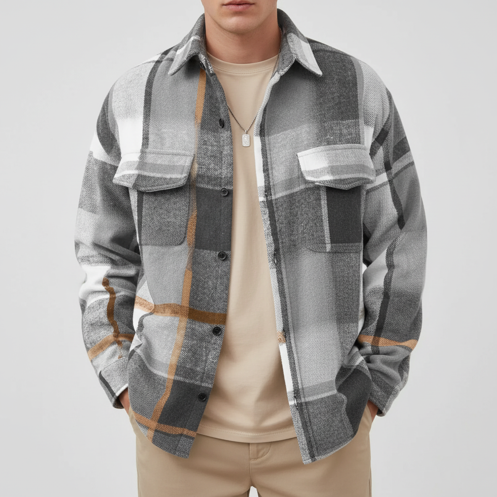 Nordspur | Brushed Plaid Button Shirt
