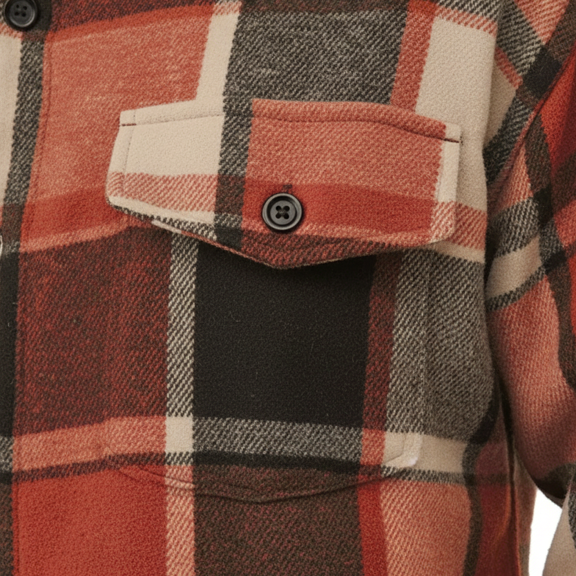 Nordspur | Brushed Plaid Button Shirt