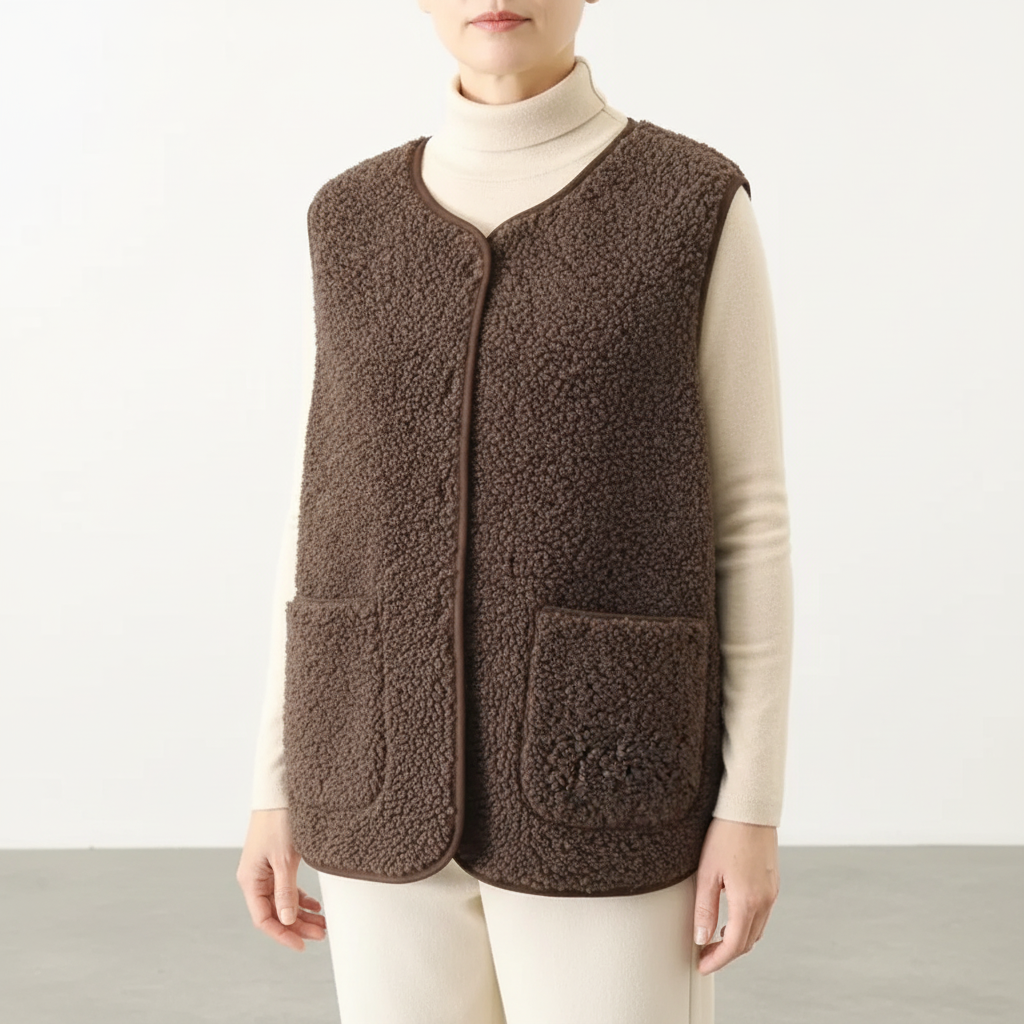 Nordspur | Button Front Sherpa Vest