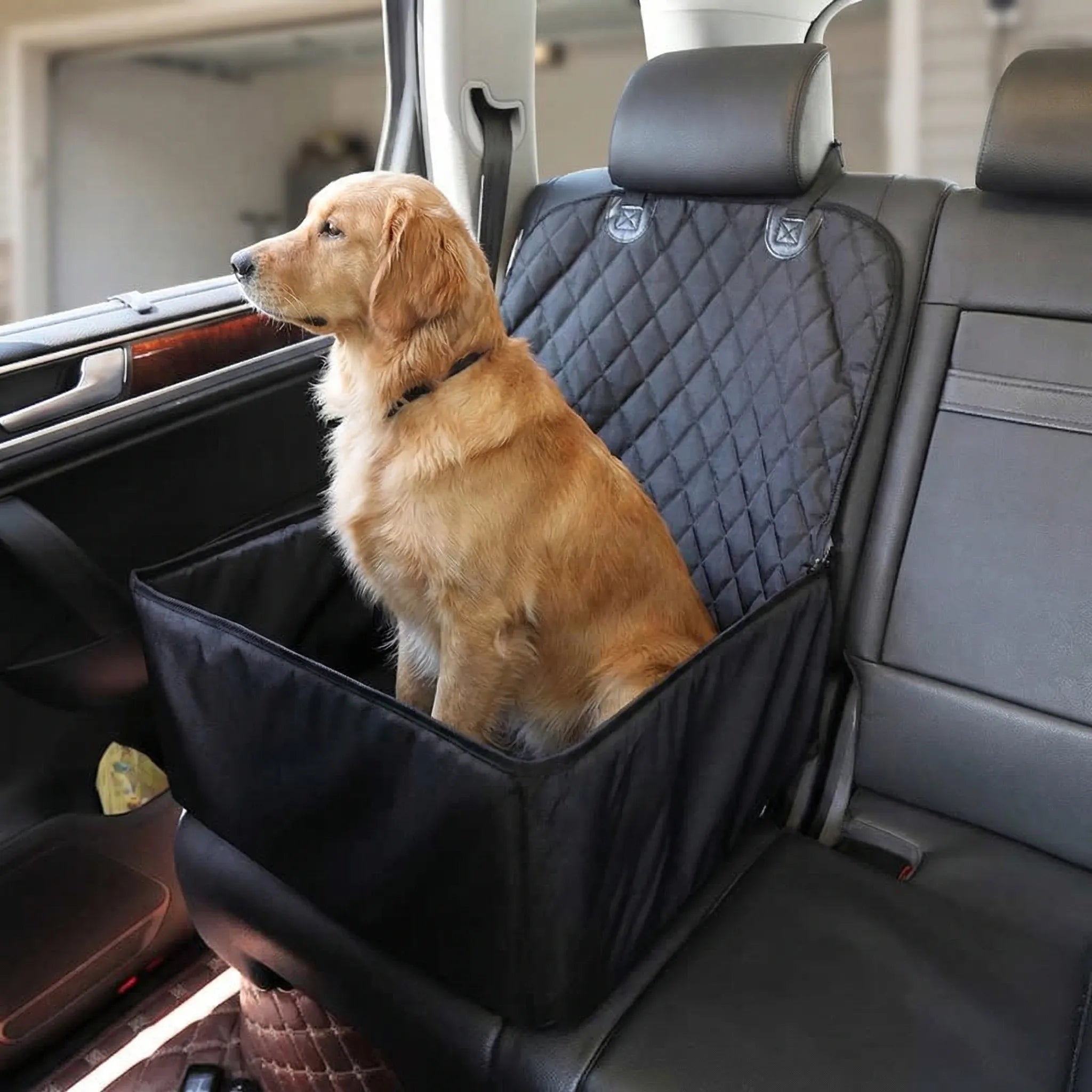Nordspur | Carvoya Quilted Pet Car Seat Cover With Basket