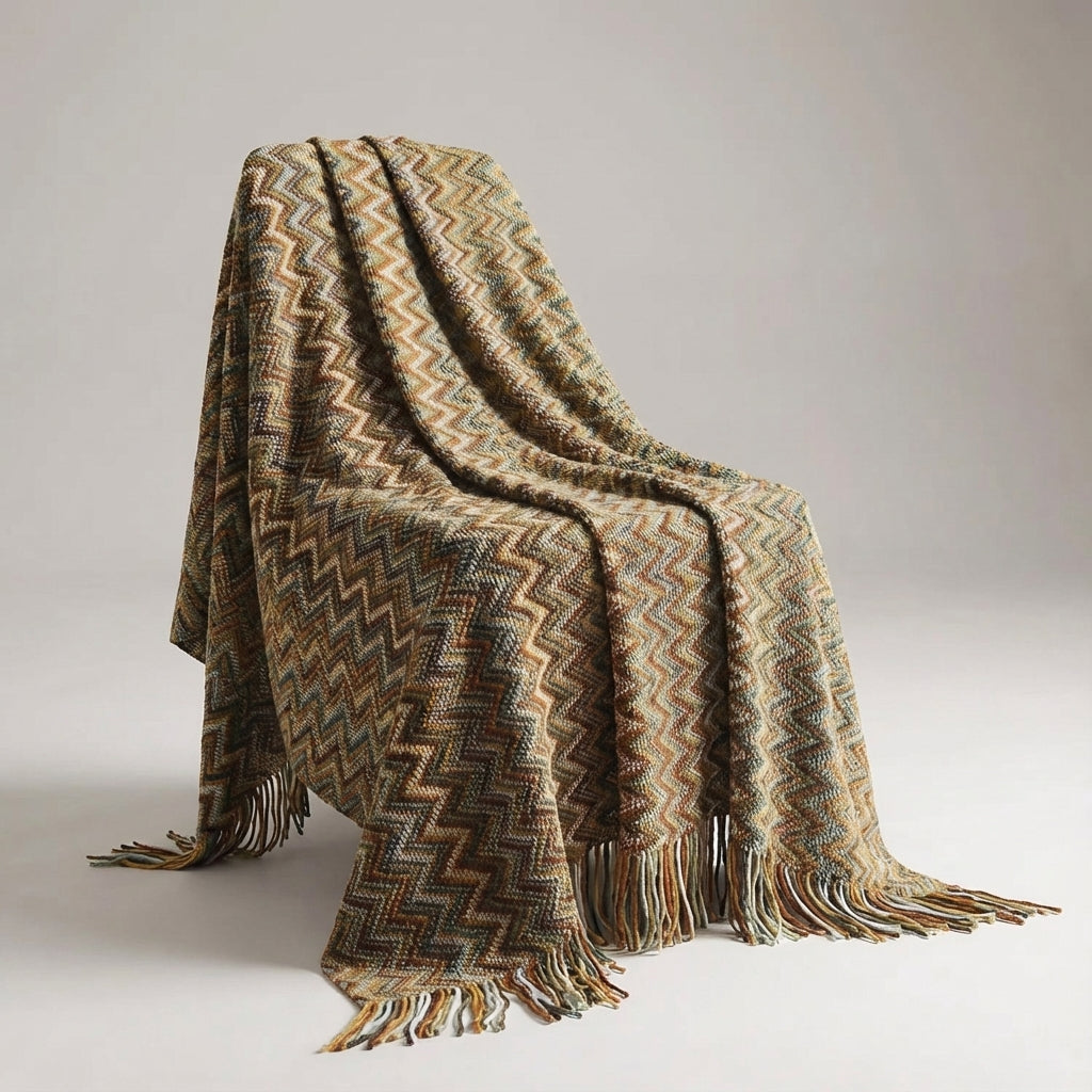 Nordspur | CasaVello Colorful Knit Throw Blanket