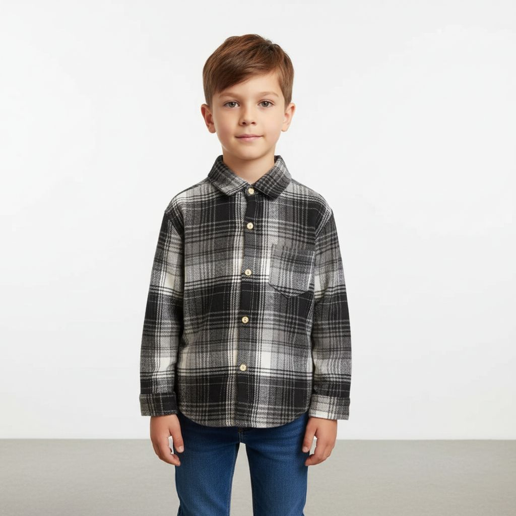 Nordspur | Children Long Sleeve Flannel Shirt