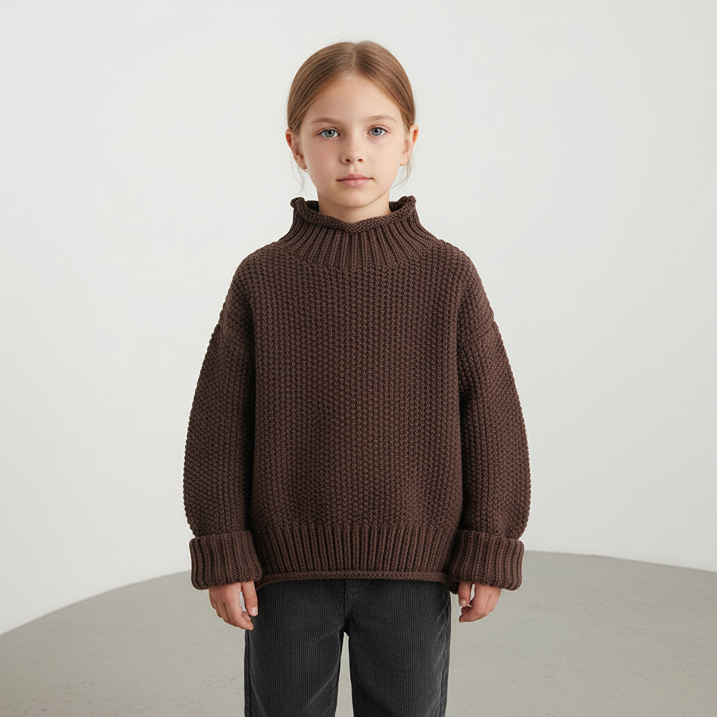 Nordspur | Children Ribbed Turtleneck Sweater
