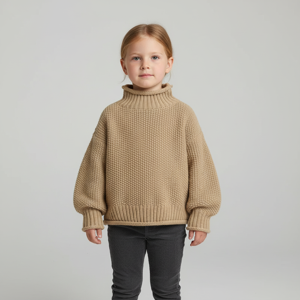 Nordspur | Children Ribbed Turtleneck Sweater