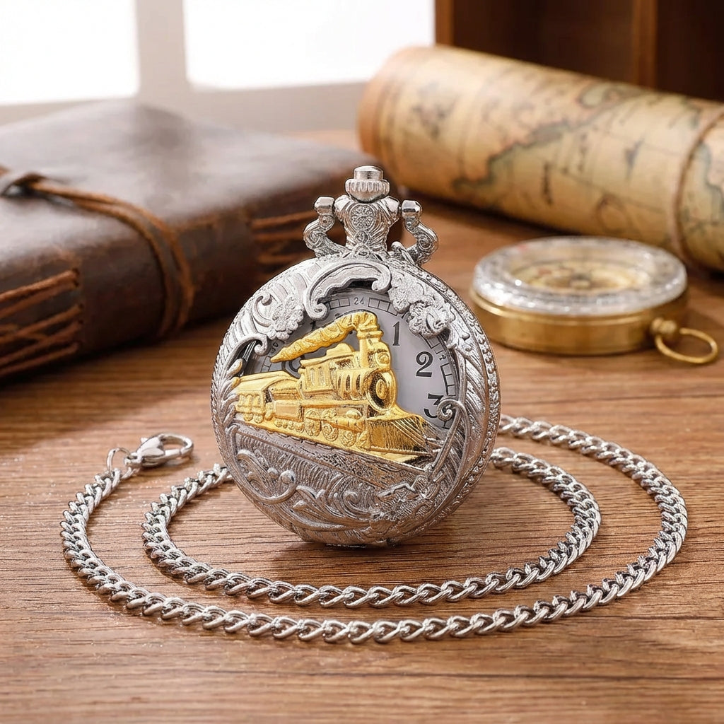 Nordspur | ChronoLocom Vintage Train Pocket Pendant