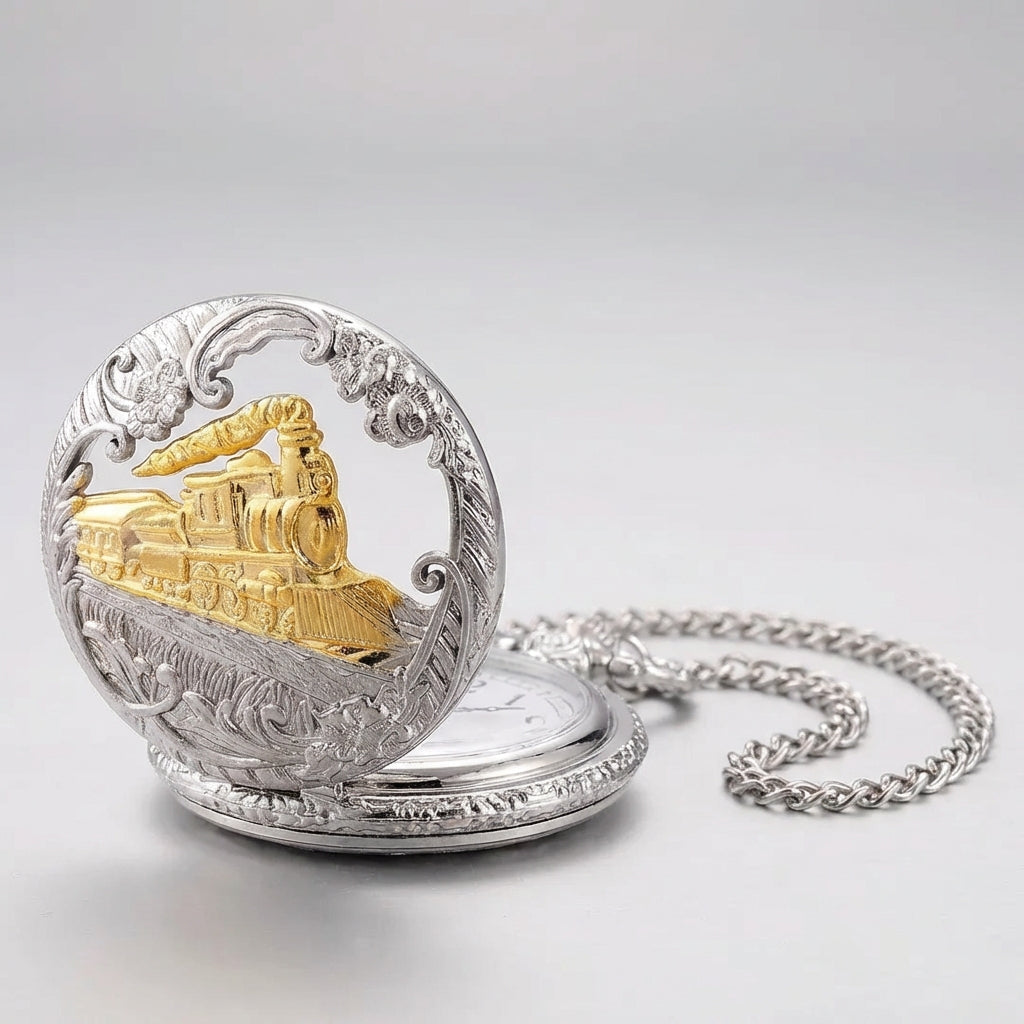 Nordspur | ChronoLocom Vintage Train Pocket Pendant