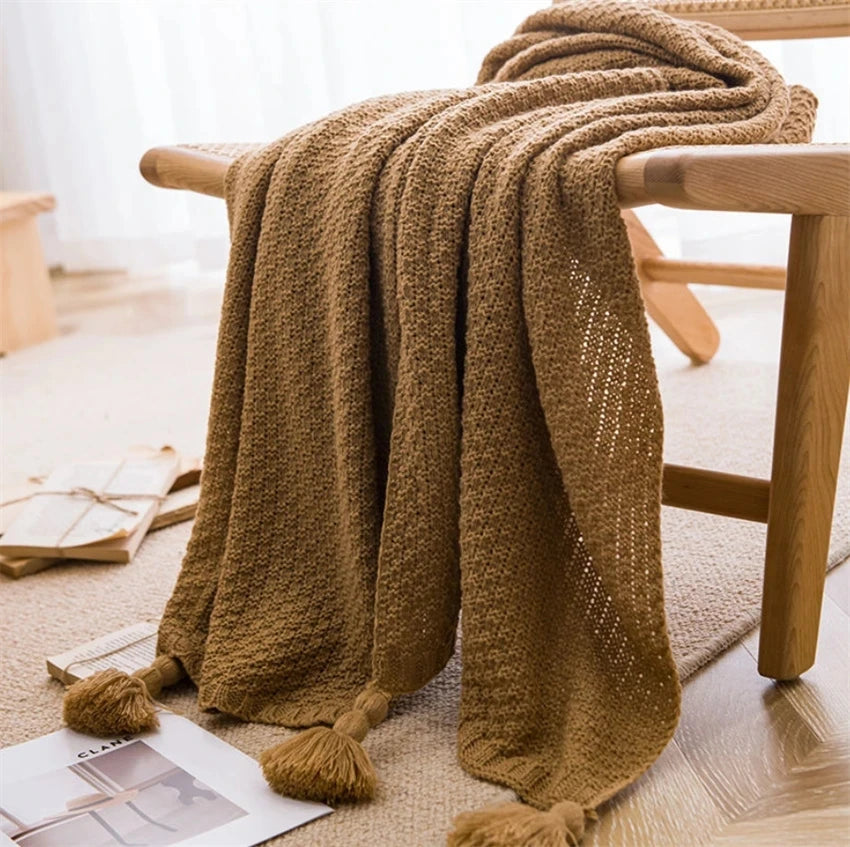 Nordspur | Chunky Knit Tassel Throw