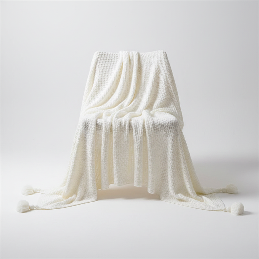 Nordspur | Chunky Knit Tassel Throw