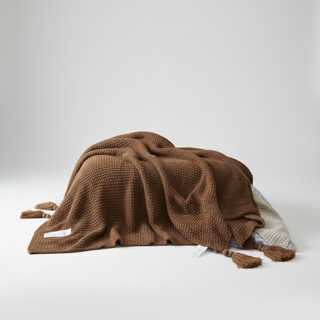 Nordspur | Chunky Knit Tassel Throw
