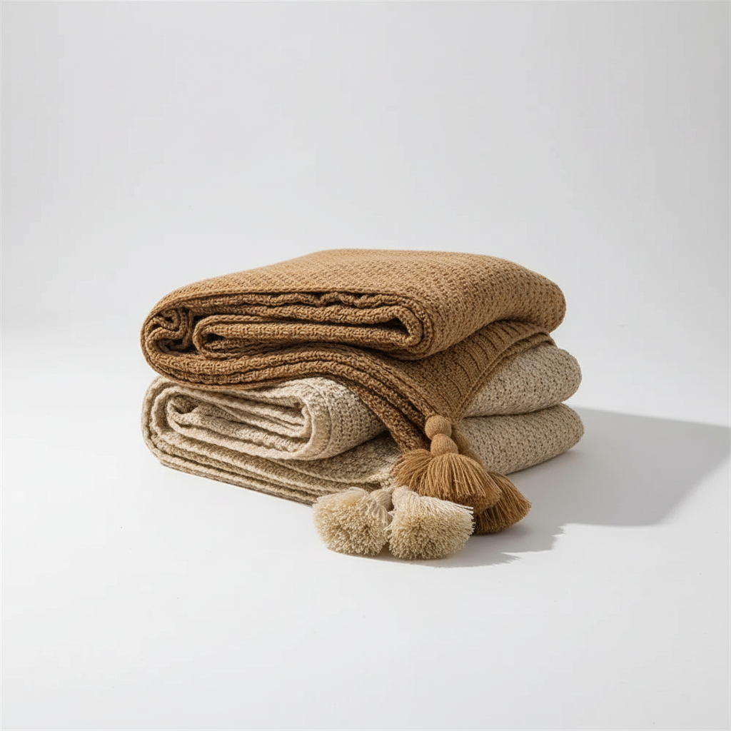 Nordspur | Chunky Knit Tassel Throw