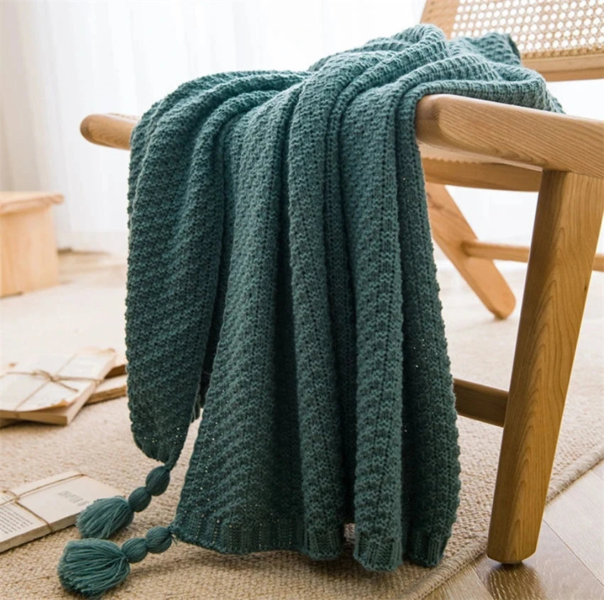 Nordspur | Chunky Knit Tassel Throw