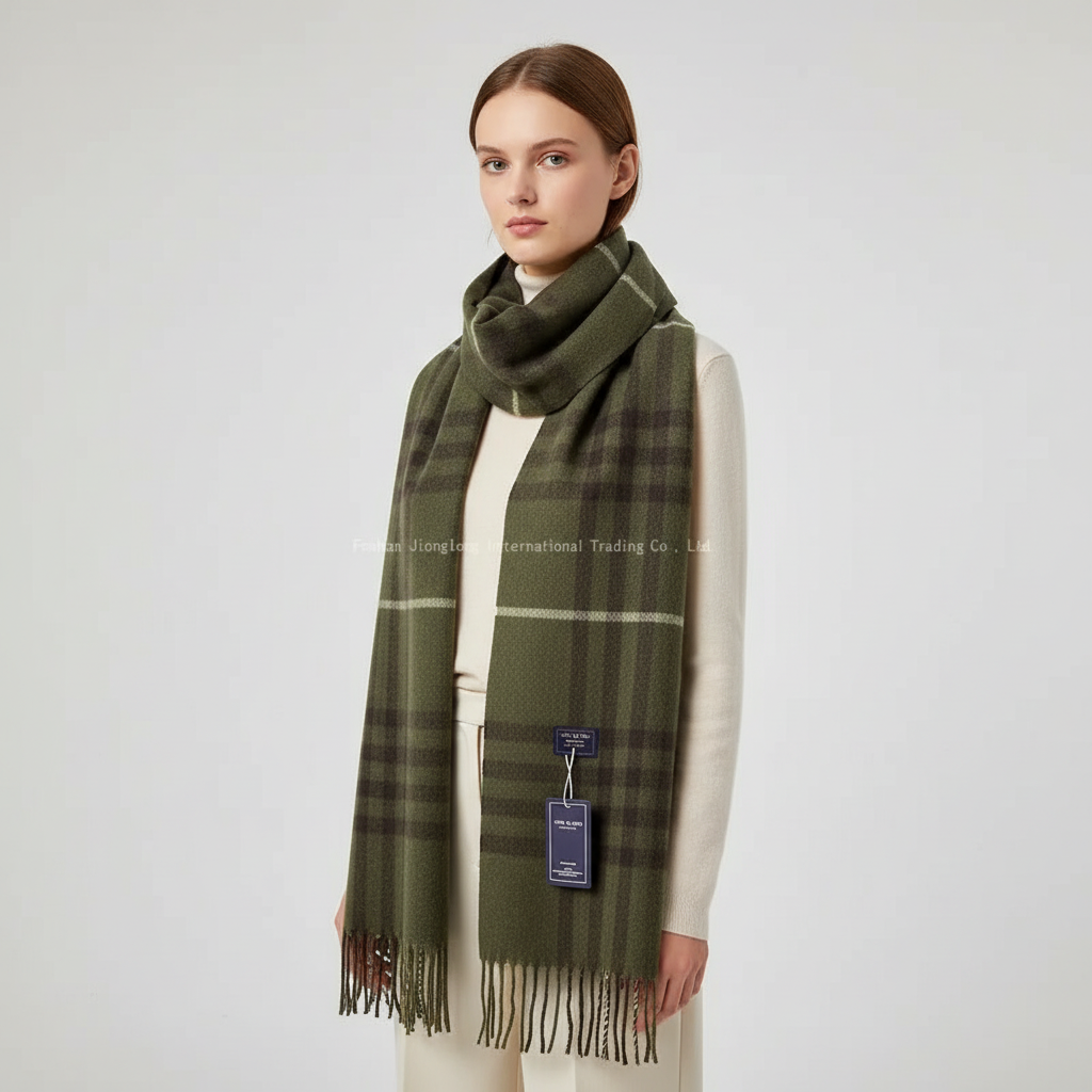 Nordspur | Classic Checkered Wool Feel Scarf
