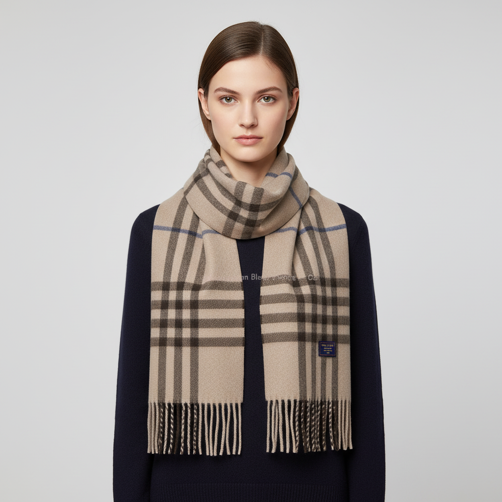 Nordspur | Classic Checkered Wool Feel Scarf
