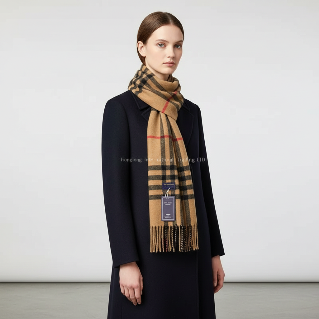 Nordspur | Classic Checkered Wool Feel Scarf