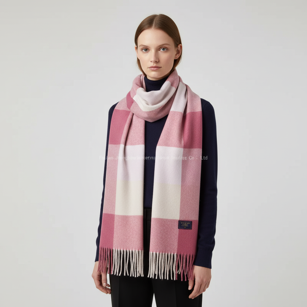 Nordspur | Classic Checkered Wool Feel Scarf