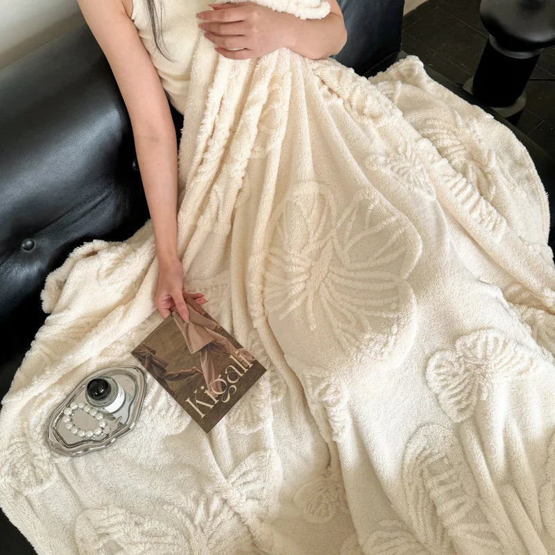 Nordspur | Coral Fleece Knit Blanket