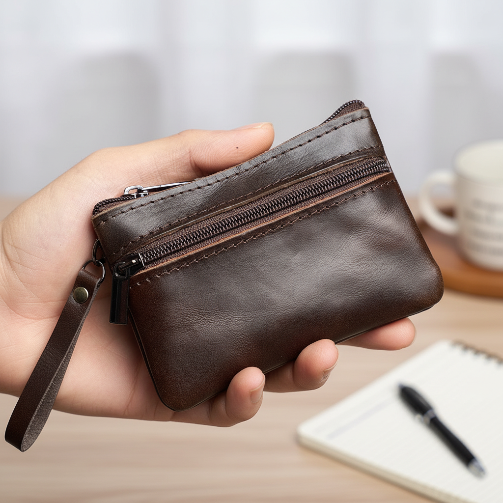 Nordspur | Cordvyn Compact Zip Coin Wallet