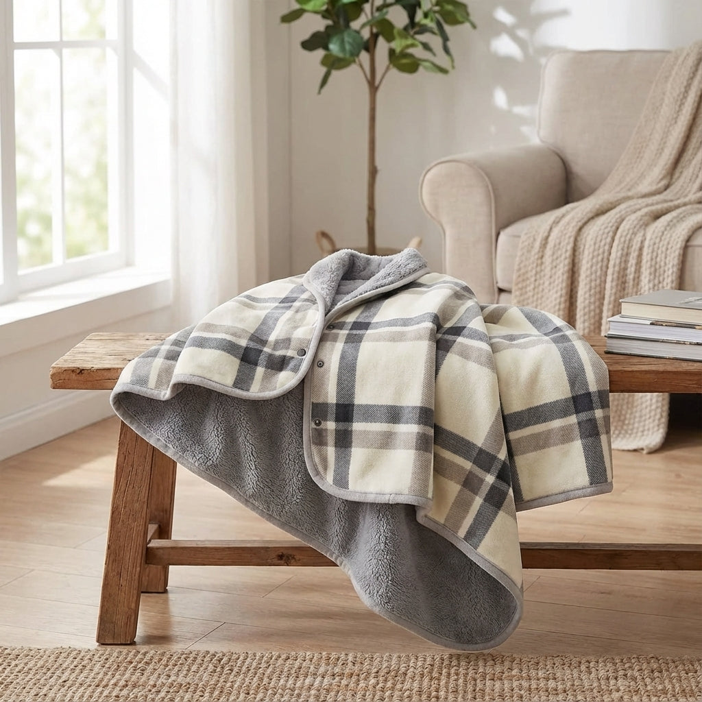 Nordspur | Cozara Wearable Plaid Throw Shawl