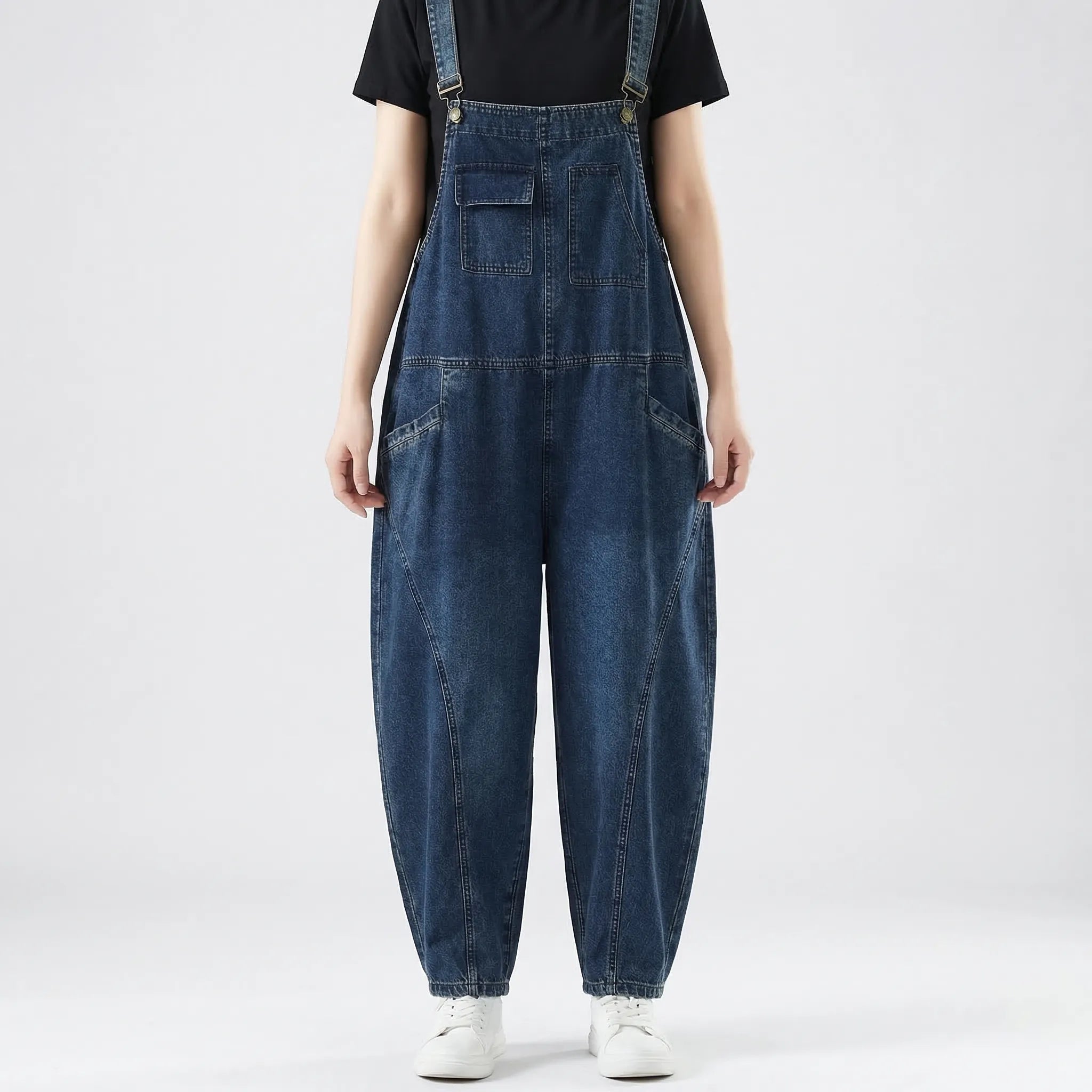Nordspur | Dungaroo Loose Fit Denim Dungaree Jumpsuit