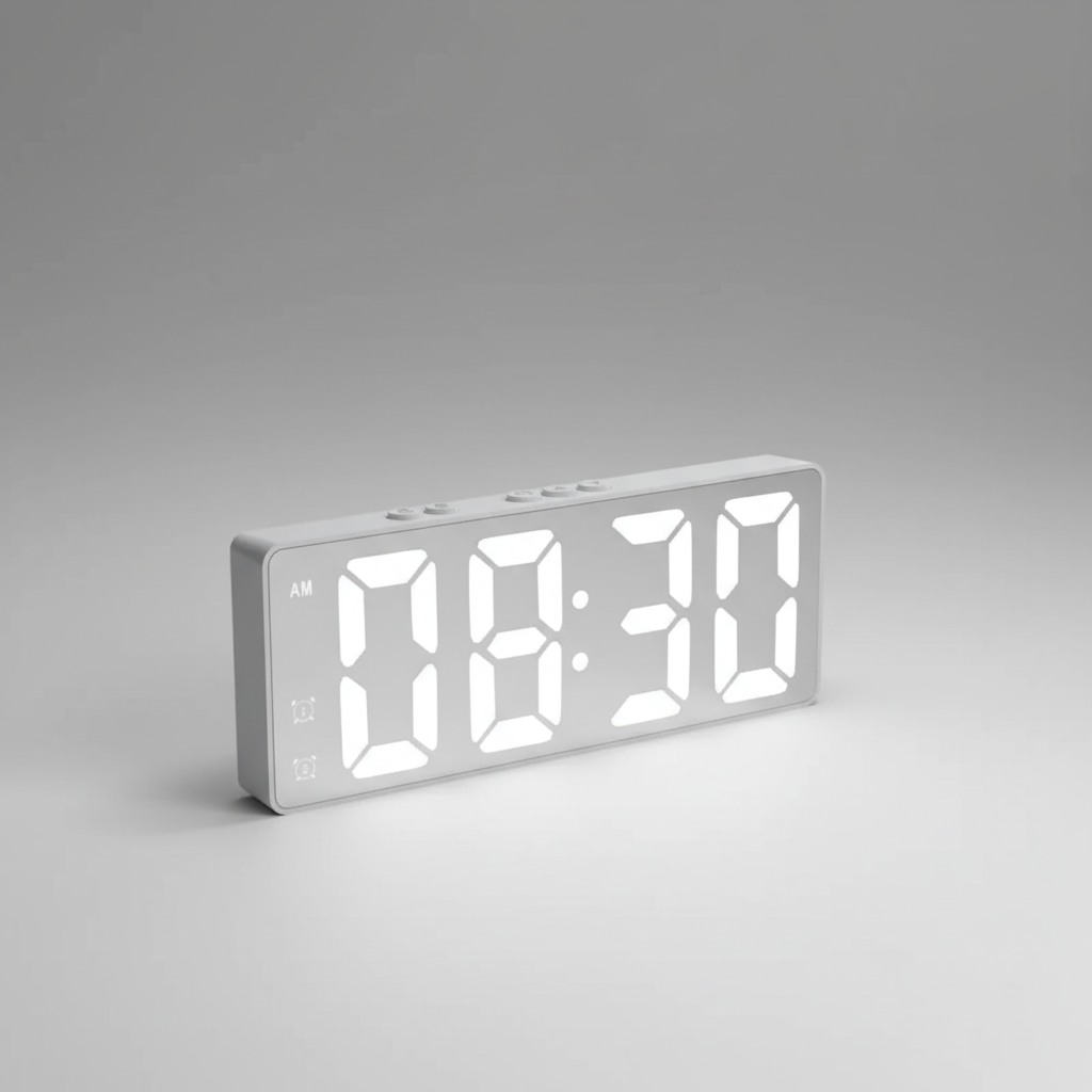 Nordspur | EchoGlow Large LED Mirror Alarm Clock