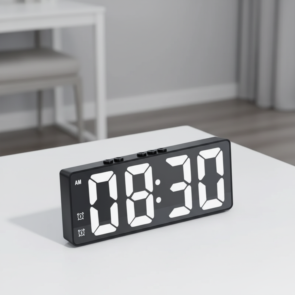 Nordspur | EchoGlow Large LED Mirror Alarm Clock
