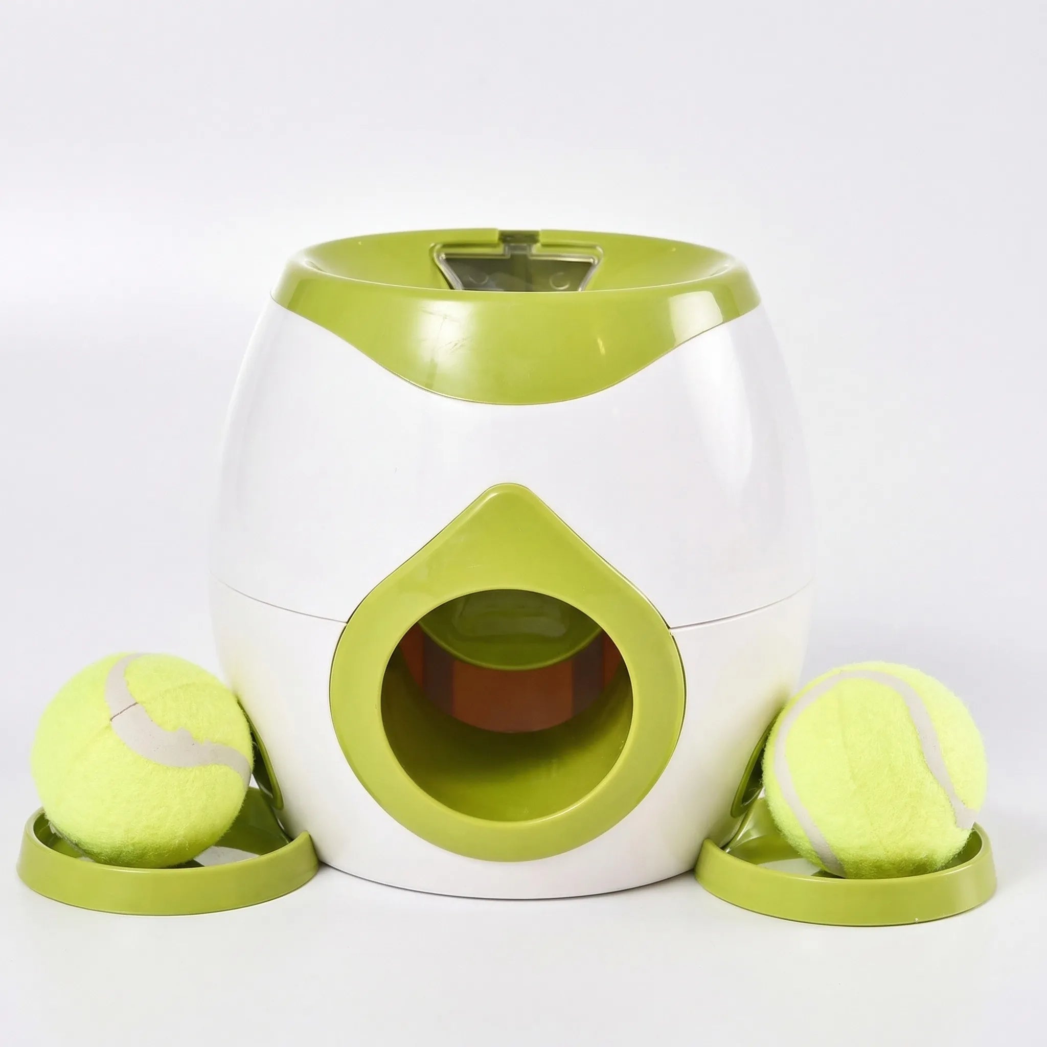 Automatischer Ballwerfer für Hunde mit Leckerli-Spender