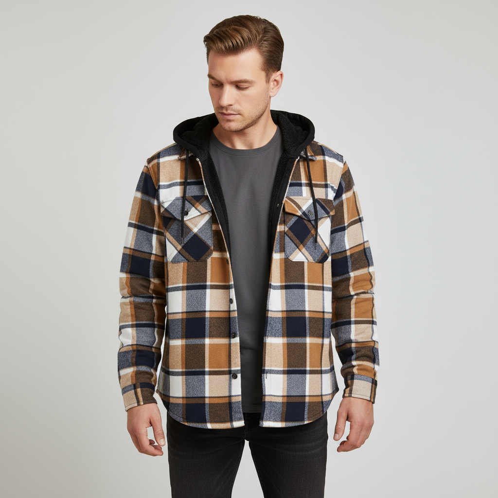 Nordspur | Fleece Lined Hooded Shirt