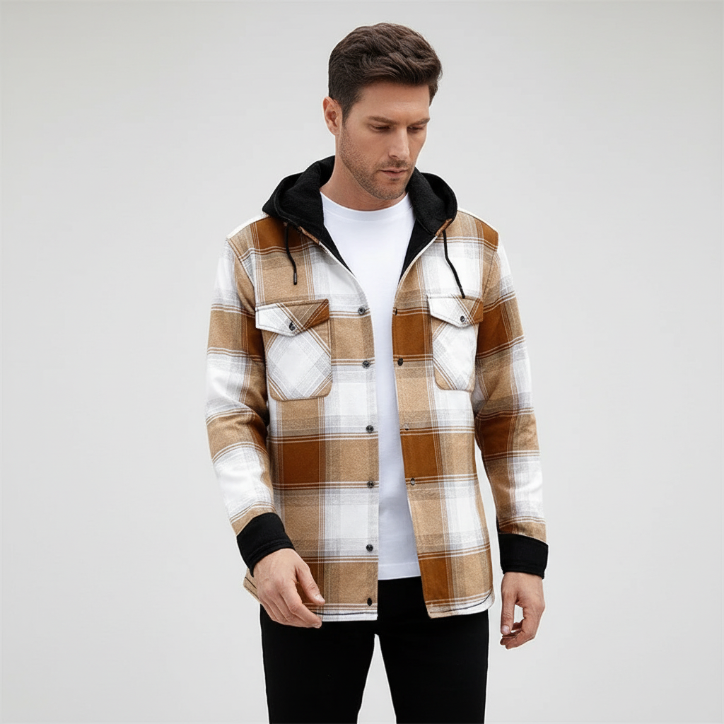 Nordspur | Fleece Lined Hooded Shirt