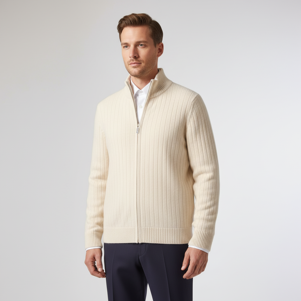 Nordspur | Full Zip Merino Wool Cardigan
