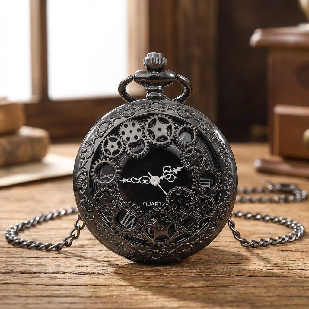 Nordspur | Gearhaven Steampunk Hollow Pocket Pendant