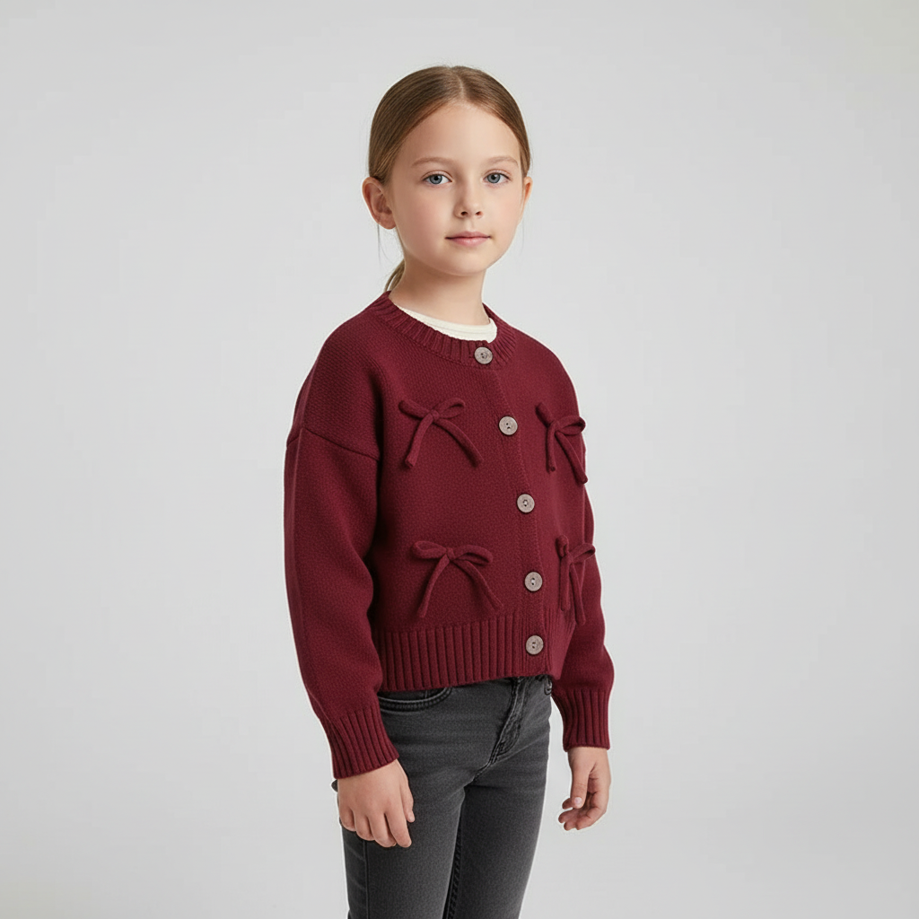 Nordspur | Girls Knitted Button Cardigan
