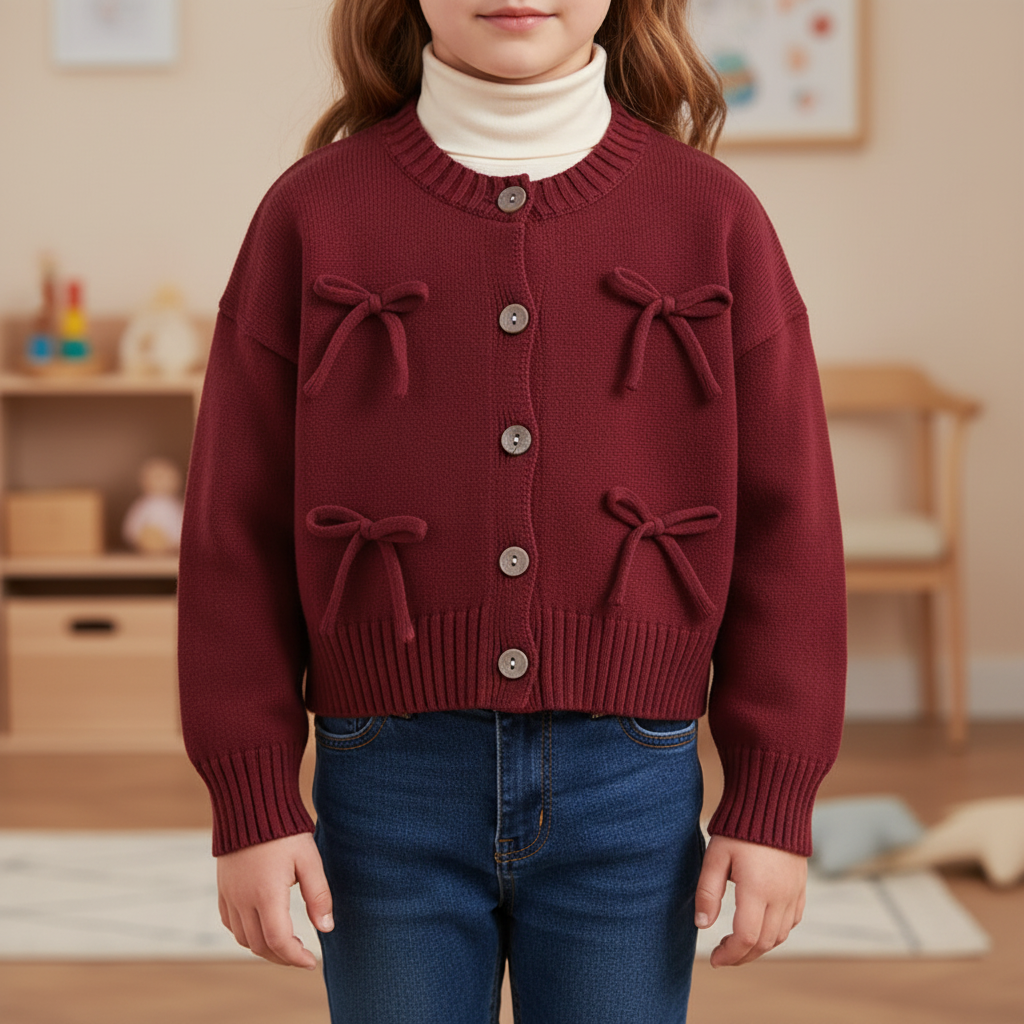 Nordspur | Girls Knitted Button Cardigan