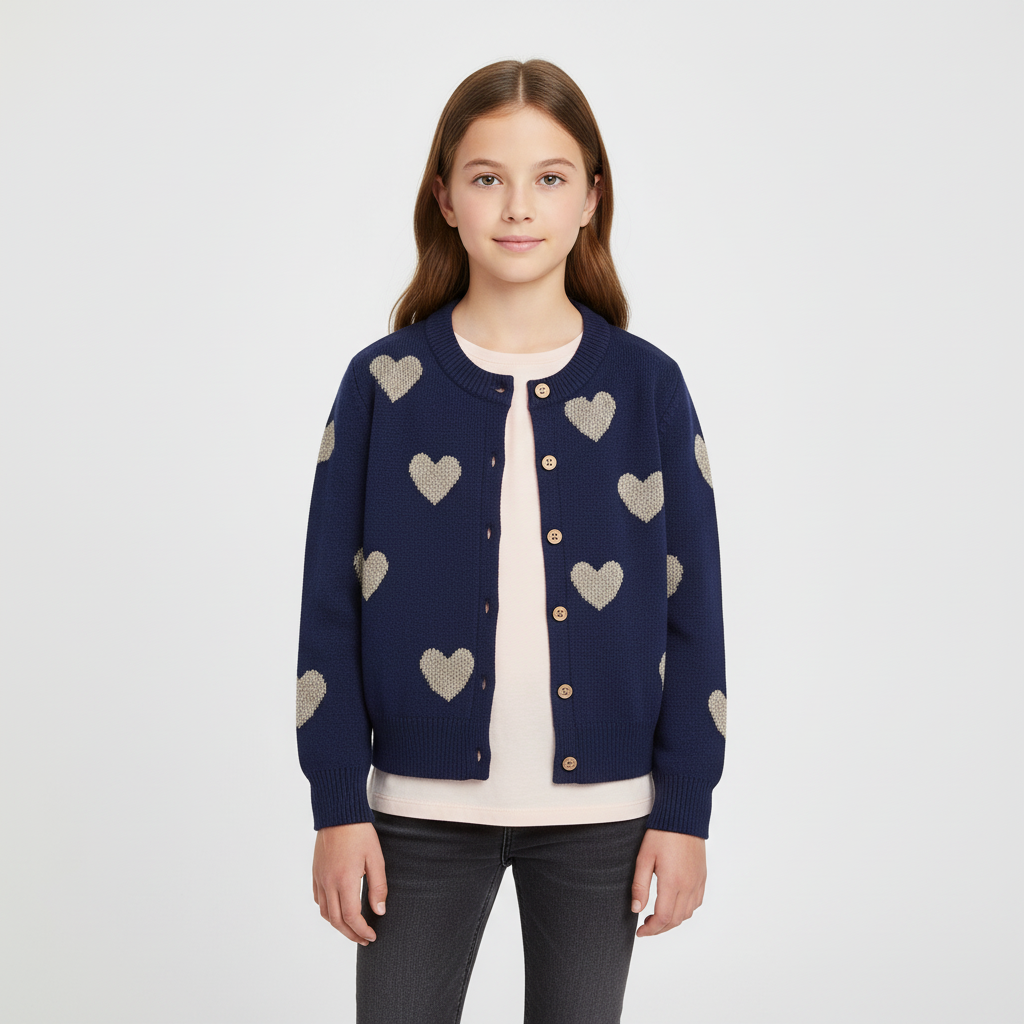 Nordspur | Girls Knitted Button Cardigan