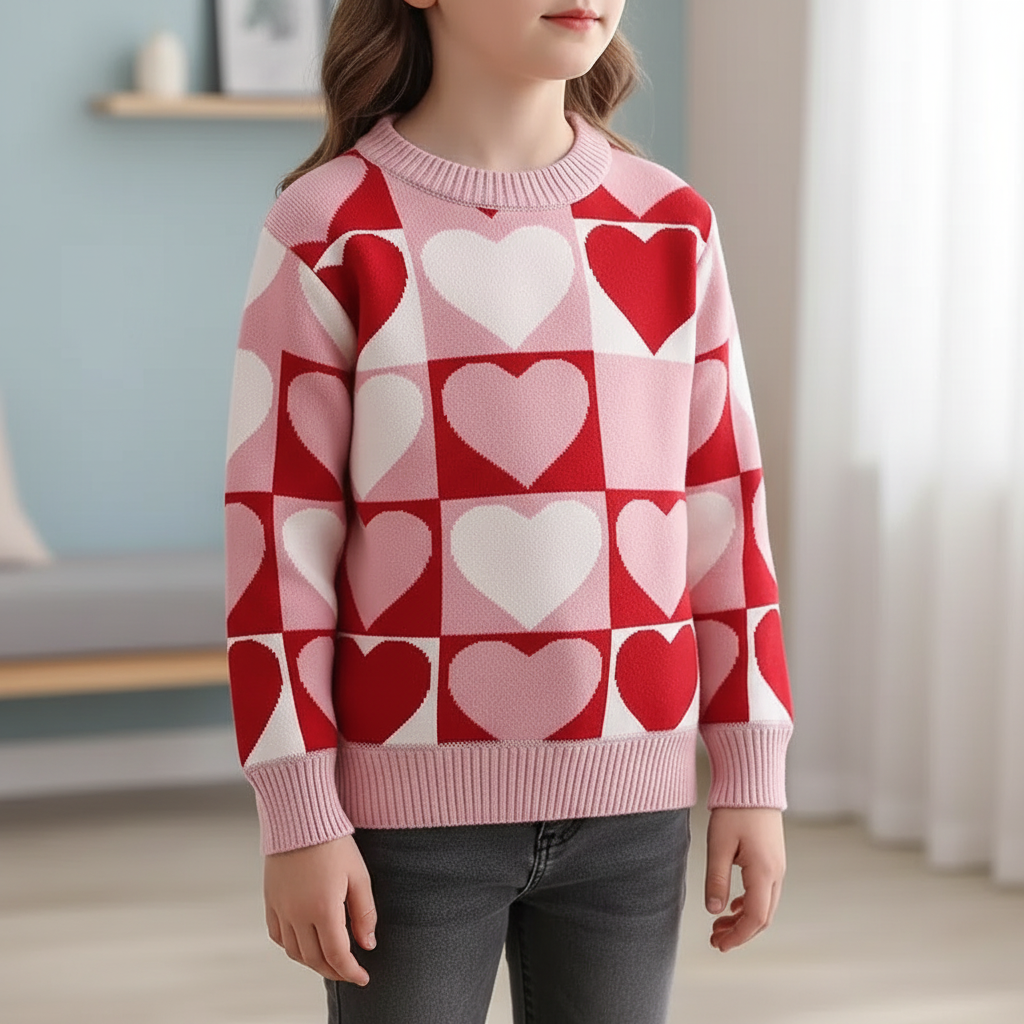 Nordspur | Girls Knitted Crewneck Sweater