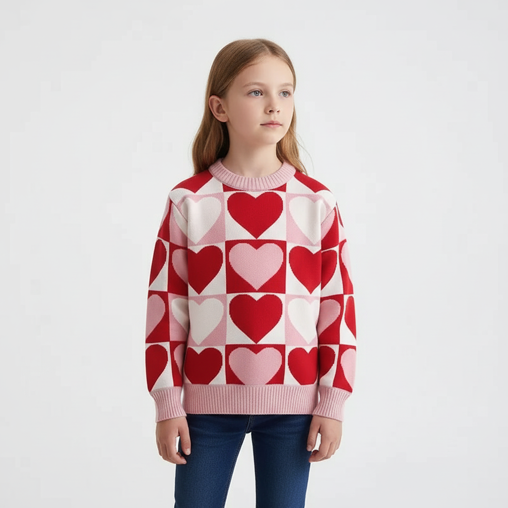 Nordspur | Girls Knitted Crewneck Sweater