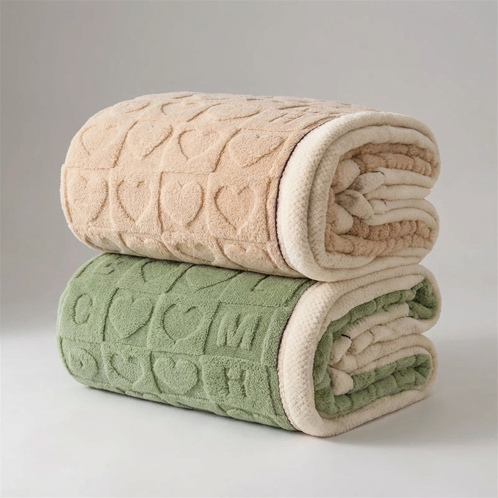 Nordspur | HeartHaven Plush Reversible Throw Blanket