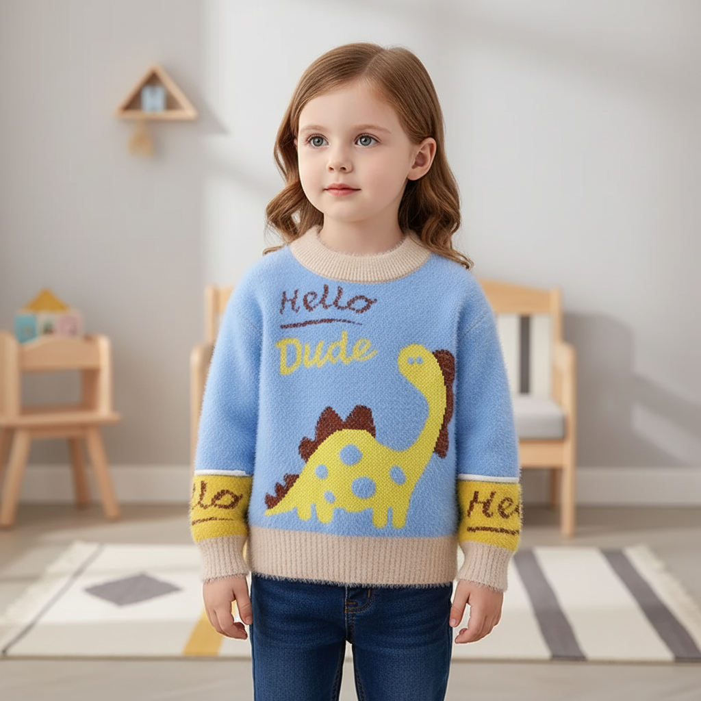 Nordspur | Kids Cartoon Fleece Sweater