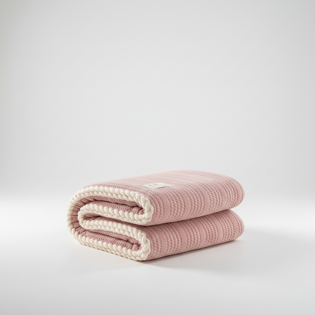 Nordspur | Knit Coral Fleece Throw