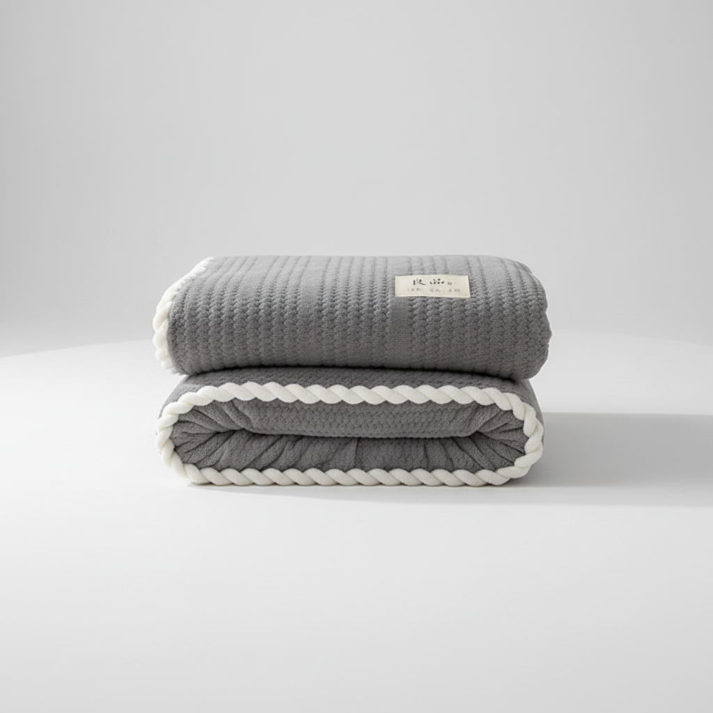 Nordspur | Knit Coral Fleece Throw