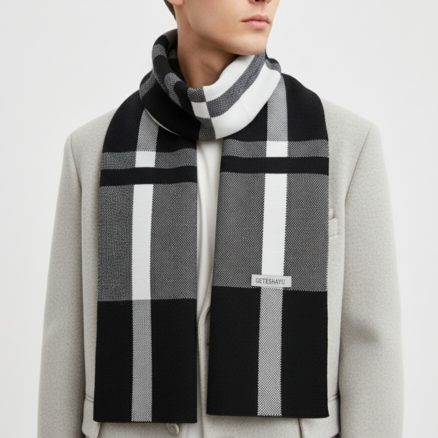 Nordspur | Knit Patchwork Winter Scarf