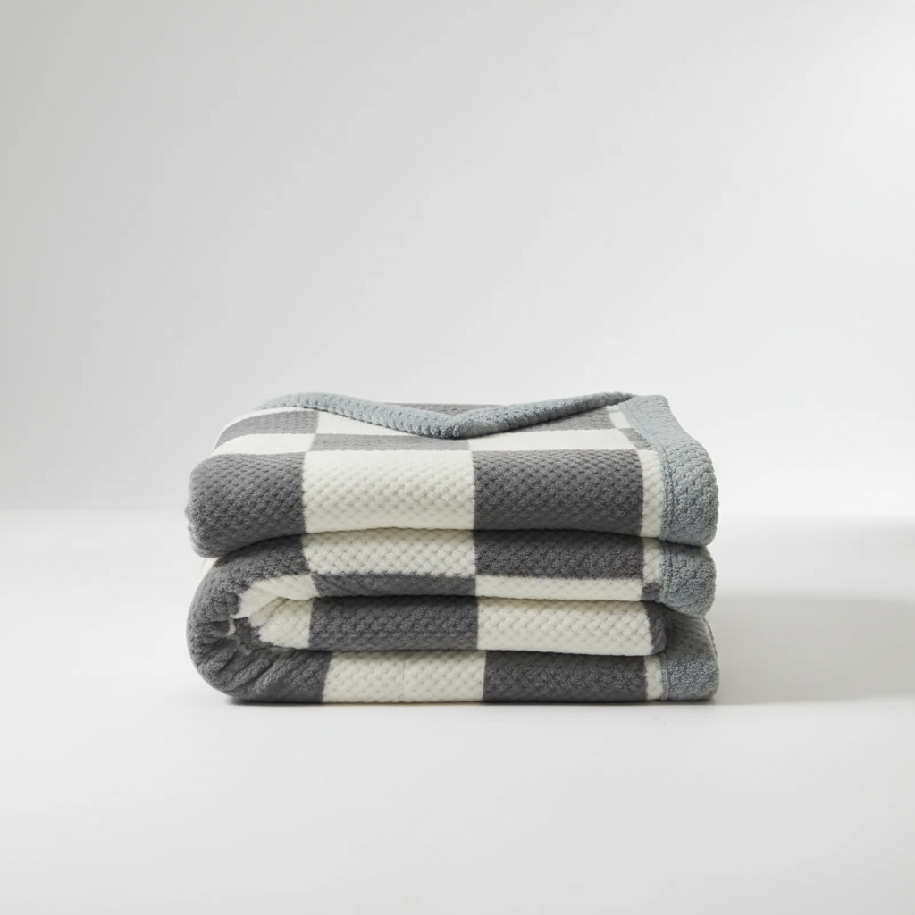 Nordspur | Knitted Chenille Throw Blanket