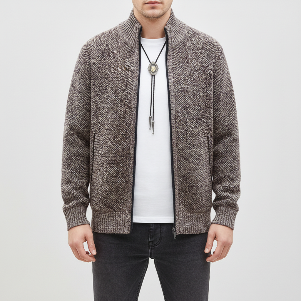 Nordspur | Knitted Zip Front Cardigan